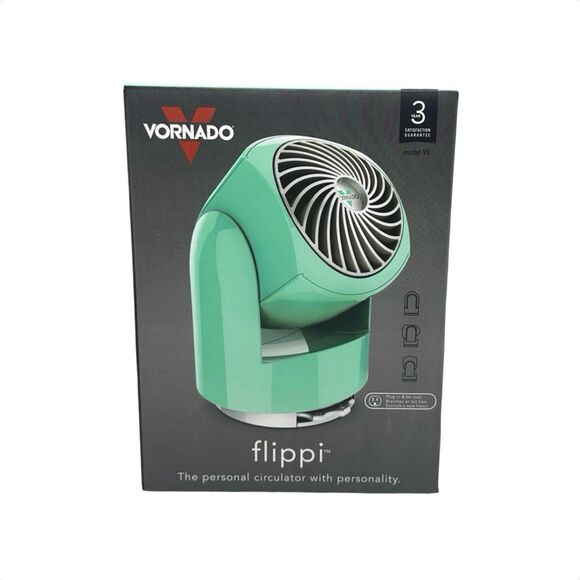 Vornado Flippi V6 Personal Air Circulator 2-Speed Mini Fan - 6.2” - Bliss Blue - Picture 2 of 8
